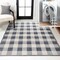 Jonathan Y Gingham Gradient Plaid Cottage Machine-Washable Light Gray/Dark Gray/Cream 3 ft. x 5 ft. Area Rug WSH303A-3 - alternate 1