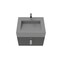Castello Usa Nile 24-inch Black Vanity Set with Gray  Top and Chrome Handles CB-MC-24BLK-CHR-2053-GR - alternate 6