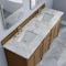 James Martin Vanities Brittany 72" Double Vanity, Pecan w/ 3 CM Carrara Marble Top 655-V72-PCN-3CAR - alternate 9