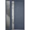 Vdomdoors Steel Door Deux 0729 Gray Graphite Sidelight Exterior Window Stainless Inserts Single Modern Painte DEUX0729EXD-GRE-W36+14 x H80-Right-hand Inswing - alternate 5
