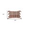 Homeroots 14" X 20" Beige and Brown Southwestern Cotton Throw Pillow With Tassels 529231 - alternate 6