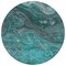 Homeroots 8' Teal Blue Aqua And Gray Round Abstract Washable Indoor Outdoor Area Rug 577843 - alternate 6