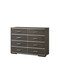 Homeroots 57" Gray Solid and Manufactured Wood Eight Drawer Double Dresser 490481 - alternate 6