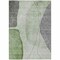 Homeroots 9' X 12' Olive Green And Gray Abstract Washable Indoor Outdoor Area Rug 582018 - alternate 8