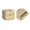 Manhattan Comfort Chrystie 26in Nightstand in Natural (2-Drawer) - Set of 2 2-NS016-NA - alternate 8