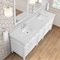 James Martin Vanities Brittany 84" Double Vanity, Bright White w/ 3 CM Eternal Jasmine Pearl Top 655-V84-BW-3EJP - alternate 10