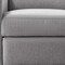 Homeroots 26" Gray Tufted Linen Gliding Swivel Manual Rocker Recliner 652002 - alternate 7