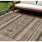 Homeroots 10' X 14' Chocolate And Gray Southwestern Washable Indoor Outdoor Area Rug 582817 - alternate 1