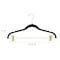 Simplify 6 Pack Velvet Hangers with Clips in Black 23250-G-BLACK - alternate 7