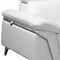 Homeroots White Italian Leather L Shaped Two Piece Sofa and Chaise Sectional 343951 - alternate 8