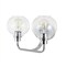 Jonathan Y Sandrine 17.5 in. 2-Light Iron/Seeded Glass Cottage Rustic LED Vanity Light, Chrome JYL7527B - alternate 13