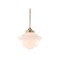 Jonathan Y Kurtz 9.5" Adjustable Drop Metal/Glass LED Pendant, Brass Gold/White JYL3517A - alternate 1