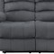 Homeroots 60in Gray Microfiber Manual Reclining Loveseat 329376 - alternate 8