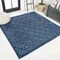 Jonathan Y Portmany Neutral Diamond Trellis Navy 5 ft Square Indoor/Outdoor Area Rug IBZ104B-5SQ - alternate 1