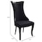 Leisuremod Novara Collection Modern Wooden Dining Chair in Black Velvet, 2PK NC20BLF2 - alternate 10