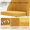 Yssoa Simple Deluxe Armless Office Desk Chair, Modern Cute Swivel Vanity Chair Comfy Home Office Chairs w 3A88HKCHAIROFFICEYLW01 - alternate 6