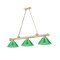 Z-Lite Cordon Heritage Brass 3 Light Billiard 2306-3HBR-PGR - alternate 1