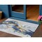 Homeroots 3' X 5' Blue And Gold Abstract Washable Indoor Outdoor Area Rug 611300 - alternate 1