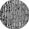 Homeroots 8' Black And Ivory Round Abstract Washable Indoor Outdoor Area Rug 588494 - alternate 8