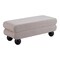 Homeroots 46in Gray and Black Fabric and Solid Wood Upholstered Bench 668862 - alternate 5