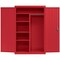 Sandusky Lee Heavy Duty Welded Steel Combination Cabinet, 46x24x72, Red EACR462472-01 - alternate 1