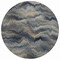 Homeroots 8' Gray And Silver Round Abstract Washable Indoor Outdoor Area Rug 631307 - alternate 5