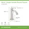 Symmons Birch Single-Hole Single-Handle Bathroom Faucet with Push Pop Drain (1.0 GPM) SLS5912STNPP - alternate 3