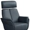 Homeroots 28" Blue Genuine Leather Power Swivel Recliner 722464 - alternate 6