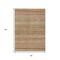 Homeroots 5' X 8' Terra Cotta And Rust Striped Washable Indoor Outdoor Area Rug 615387 - alternate 9
