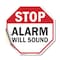 Signmission Stop Alarm Will Sound, 18 Inch X 18 Inch, Vinyl Decal OC-D-18-189 - alternate 1