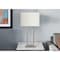 Monarch Specialties Lighting, 28"H, Table Lamp, Usb Port Included, Nickel Metal, Ivory / Cream Shade, Contemporary I 9951 - alternate 3