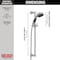 Delta Faucet, 3-Setting Hand Shower, Chrome 57014 - alternate 8