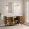 James Martin Vanities Laurent 60" Single Vanity, Honey Oak w/ 3 CM Ethereal Noctis Silestone Top 545-V60S-HNO-3ENC - alternate 8