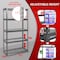 Shuntong Atlas 5-Tier 30 in.W x 12 in.D x 60 in.H Heavy Duty Shelving Load 2500 Lbs Wire Deck, Hammertone B-ATLAS301260-5H500 - alternate 6