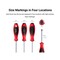 Tekton Phillips and Slotted Screwdriver Set - 4, 8, 18 Inch Shanks, 26-Piece (#0 - #4, 3 - 14 mm) DWZ90009 - alternate 6
