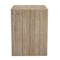 Homeroots 20" Beige Marble Square Block End Table 569939 - alternate 7