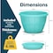 Lifemaster 10-Inch Whiskey Barrel Planters, Durable Plastic Pots with Drainage and Saucer, 10PK LMPBP10SBU10 - alternate 6