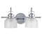 Jonathan Y Virginia 17.25" 2-Light Metal/Glass LED Vanity Light, Chrome JYL7408A - alternate 10