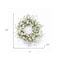 Homeroots 23" Green and White Artificial Spring Daisy Wreath 516071 - alternate 5