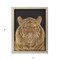 Homeroots Wild Tiger Portrait Gold Framed Print Wall Art 526937 - alternate 5