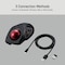 Elecom DEFT PRO Ergo Trackball, 8 Programable buttons, 3 Device Connection, Wireless, Wired, Windows, macOS M-DPT1MRXBK - alternate 5