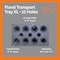 Epe Usa Floral Arrangement Transport Tray, Black 11 Holes, 40 x 24 x 7 in, Adjustable for 2-6 inch Vases E07667 - alternate 5