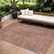 Homeroots 10' X 14' Salmon Charcoal And Beige Geometric Washable Indoor Outdoor Area Rug 577594 - alternate 1