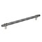 Amerock London 10-1/16 in 256 mm Center-to-Center Black Chrome/Satin Nickel Cabinet Pull BP36664BCRG10 - alternate 1