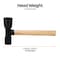 Groz Usa 16 in Tire Hammer with Hickory Wood Handle, 5.5 lb Dual Rubber and Steel Head 34780 - alternate 6