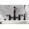 Kingston Brass Bridge Kitchen Faucet with Brass Sprayer, Oil Rubbed Bronze KS8255DKLBS - alternate 6