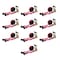 Mytee Products 2in x 30ft Ratchet Straps w/flat hook, WLL 3,333 Trailer Tie Down - Red, 10PK RS230Rx10 - alternate 1