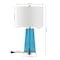 Jonathan Y Tryon 26" Modern Minimalist Glass/Iron Nightlight LED Table Lamp, Chrome/Clear Blue, 2PK JYL1137B-SET2 - alternate 8