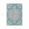 Homeroots 3' X 5' Teal Blue Floral Medallion Washable Indoor Outdoor Area Rug 607854 - alternate 9