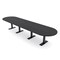 Skutchi Designs 14ft Racetrack Conference Table With Power | Harmony Series | 14 Person Meeting Room Table HAR-RAC-48X168-T.BK-WA7949-NA - alternate 1